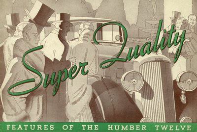Folleto de Ventas de Humber Twelve de 1934 de Unbekannt