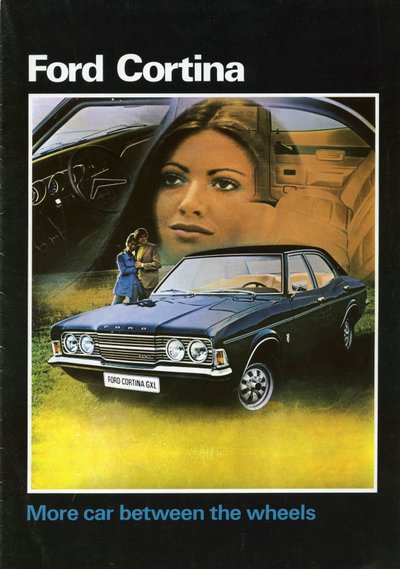 Portada del Folleto de Ventas del Ford Cortina Mk3 de 1972 de Unbekannt