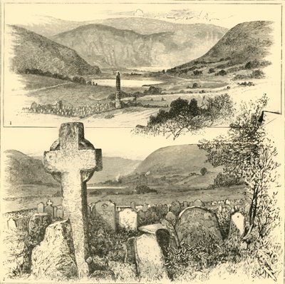 1. El Valle de Glendalough. 2. En Glendalough, 1898 de Unbekannt