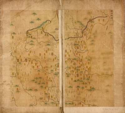 1er Mapa de Shaanxi de Unbekannt