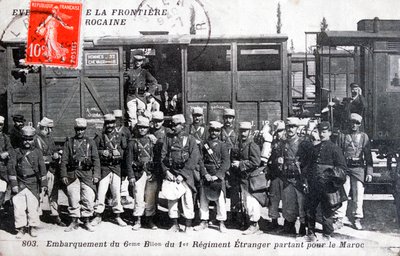 1er regimiento de la Legión Extranjera Francesa, Marruecos, 1911 de Unbekannt
