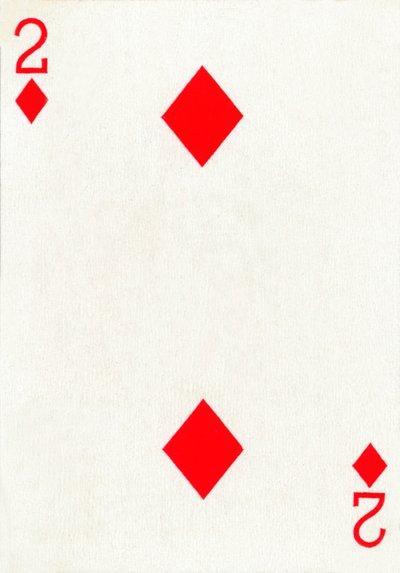 2 de Diamantes de una baraja de Goodall & Son Ltd., c. 1940 de Unbekannt