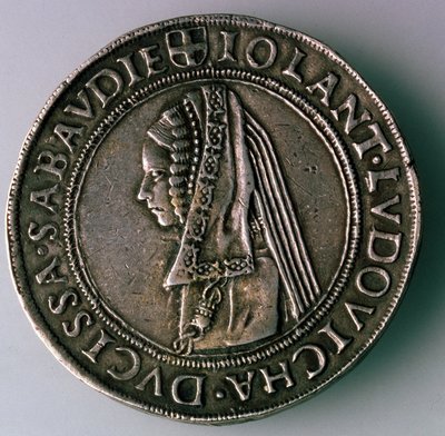 4-Testoon. Ducado de Saboya, Italia, Reverso: Iolanta Ludovica, Duquesa de Saboya, 1497-1504 de Unbekannt