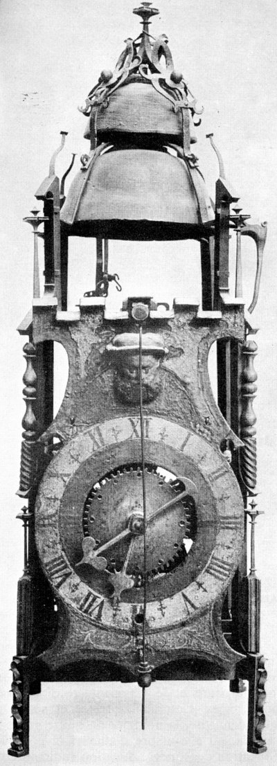 Uno de los primeros relojes por peso, obra alemana de finales del siglo XV de Unbekannt