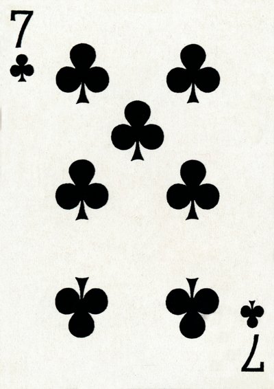 7 de Tréboles de una baraja de cartas de Goodall & Son Ltd., c. 1940 de Unbekannt