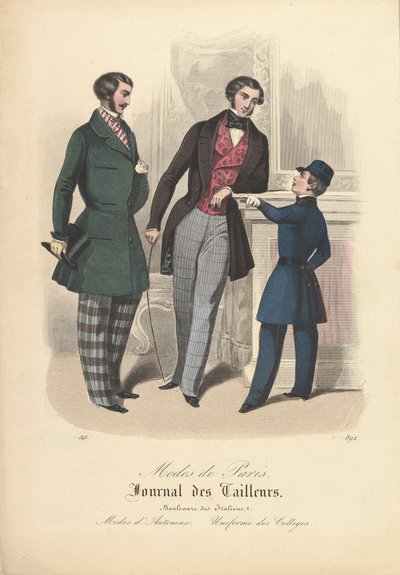892 de Modas de París, Journal des Tailleurs, 1848 de Unbekannt