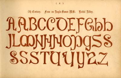 Siglo IX. De un manuscrito anglosajón. Abadía de Battel, 1862 de Unbekannt