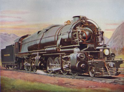Una locomotora de carga tipo Mallet de 300 toneladas. Ferrocarril de Pensilvania, 1926 de Unbekannt