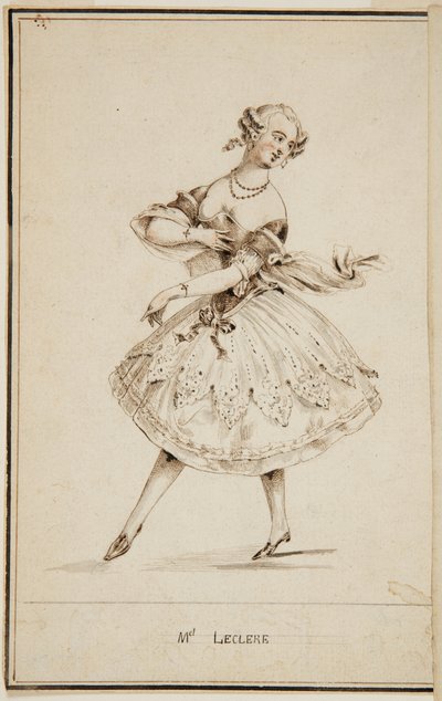 Una bailarina de ballet, Mademoiselle Leclerc de Unbekannt