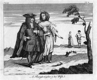 Un Burgomaestre y su Esposa, siglo XVIII de Unbekannt