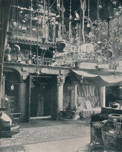 Un rincón en el estudio del Sr. Louis C. Tiffany, 1897 de Unbekannt