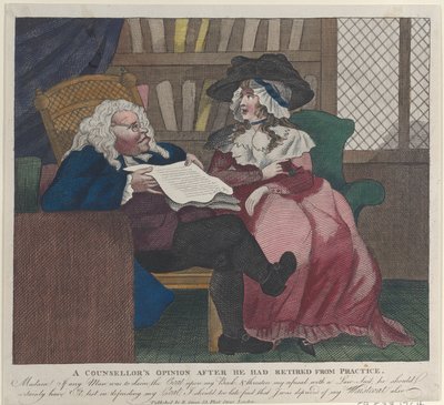 La opinión de un consejero después de retirarse de la práctica - La consulta legal, 1780-94 de Unbekannt