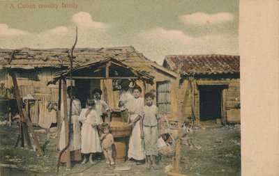 Una familia campesina cubana, 1908 de Unbekannt