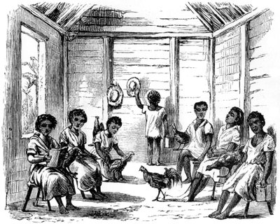 Una escuela dominicana, Santo Domingo, 1873 de Unbekannt