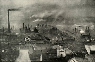 Paisaje de fábrica en las Potteries, 1938 de Unbekannt