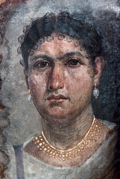 Un retrato de Fayum de Aline, también conocida como Ténos, siglo I de Unbekannt