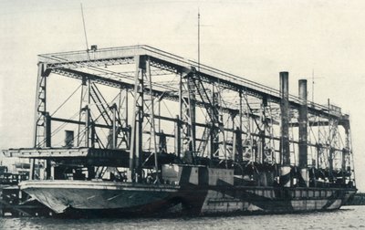 Un ferrocarril flotante, 1922 de Unbekannt