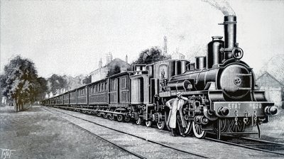 Un tren de ferrocarril estatal francés de Unbekannt