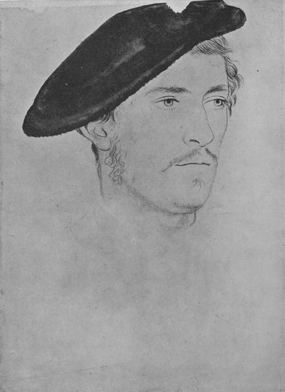 Un caballero: Desconocido no por Holbein, siglo XVI, 1945 de Unbekannt