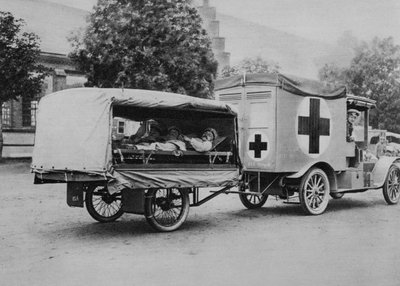 Una ambulancia alemana, Frente Oriental, Primera Guerra Mundial, 1915 de Unbekannt