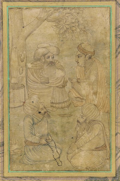 Un hindú y tres mahometanos, siglo XVII de Unbekannt