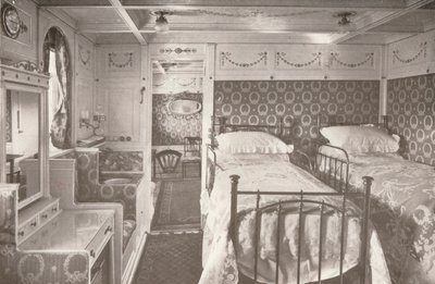 Un hogar en el mar agitado. A bordo de un correo real, 1914 de Unbekannt