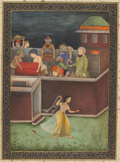Una Casa Robada de Noche, c. 1700 de Unbekannt