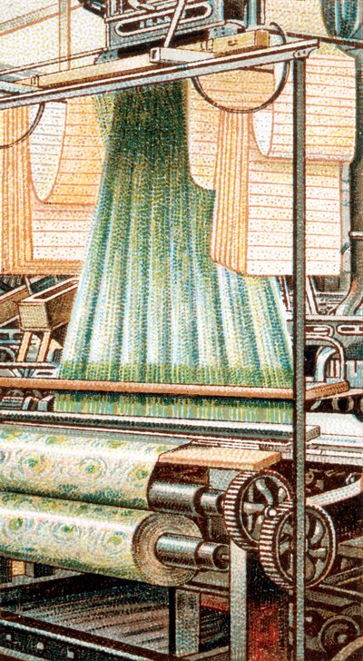 Un telar Jacquard, 1915 de Unbekannt