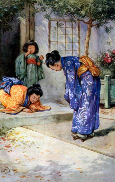 Un saludo japonés de Unbekannt