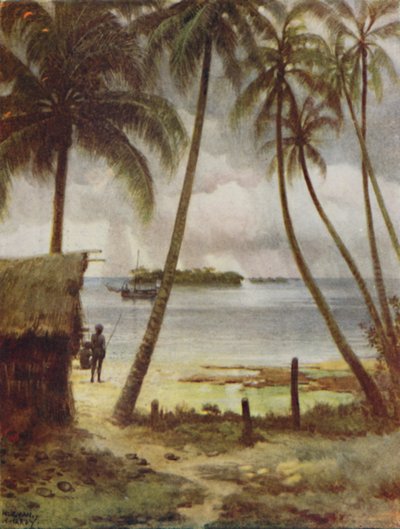 Una laguna, Islas Salomón, 1923 de Unbekannt