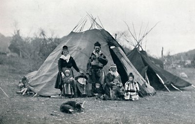 Campamento lapón, 1912 de Unbekannt