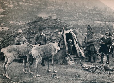 Una familia lapona de Unbekannt