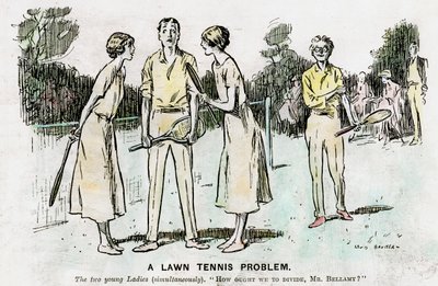 Un problema de tenis en césped, 1923 de Unbekannt