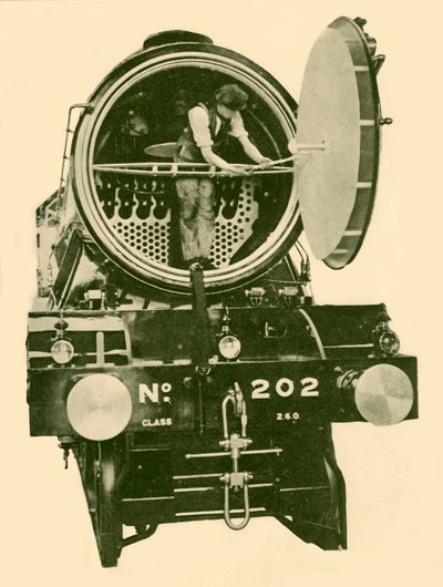 Una locomotora mixta de Londres y del noreste con la caja de humo abierta, c1930 de Unbekannt