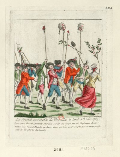 Un Día Memorable en Versalles, 1789 de Unbekannt