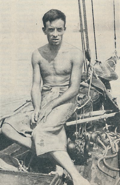 Un Ulises moderno. Gerbault fotografiado en Suva, en las Islas Fiyi de Unbekannt