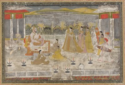 Escena de palacio, siglo XVIII de Unbekannt