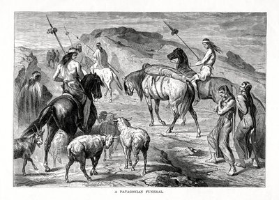 Un funeral patagónico, 1877 de Unbekannt