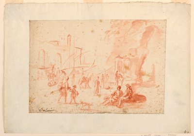 Escena de puerto de Unbekannt