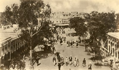 Una parte del Sadar Bazar, Rawalpindi - Tomada desde la Puerta Massy, c1918-c1939 de Unbekannt