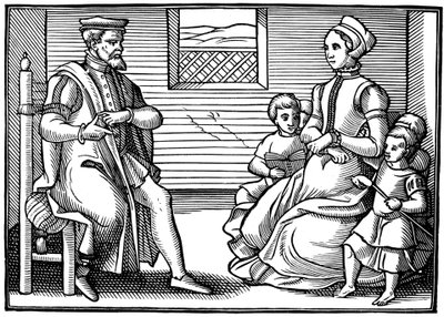 Una familia puritana, 1563 de Unbekannt