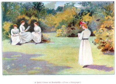 Un rincón tranquilo en Bournville, 1892 de Unbekannt