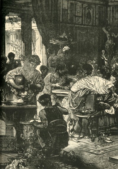 Un banquete romano, 1890 de Unbekannt