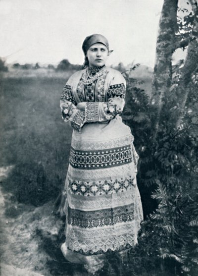 Un campesino ruso con traje, 1912 de Unbekannt