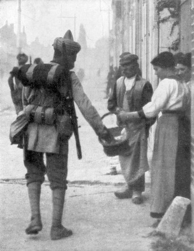 Un soldado del ejército indio británico, Francia, c1915 de Unbekannt