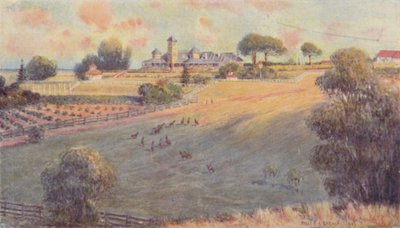 Una granja de estación, 1923 de Unbekannt