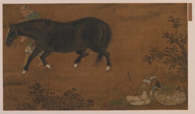 Un tártaro, su caballo y equipo, dinastía Ming, 1368-1644 de Unbekannt