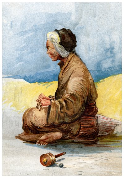 Un adivino tibetano, 1898 de Unbekannt