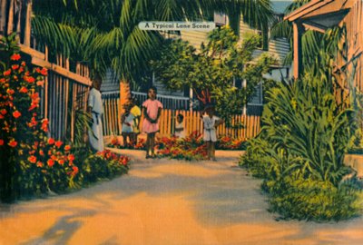 Una escena típica de un camino, c. 1940s de Unbekannt