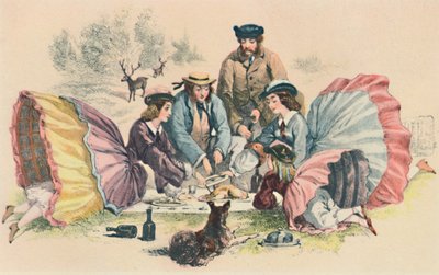 Un picnic victoriano, c. 1860, 1944 de Unbekannt